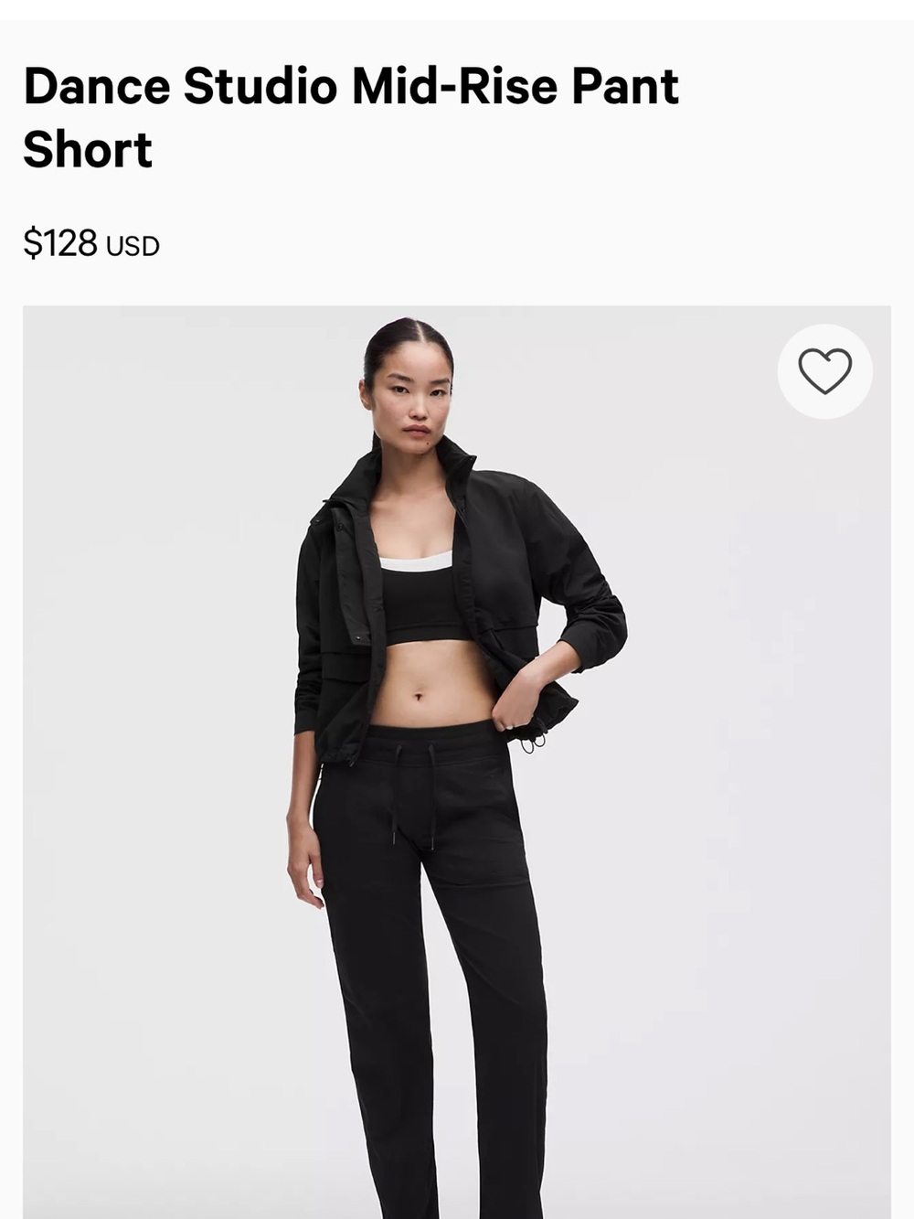 lululemon athletica Black Bomber Jacket